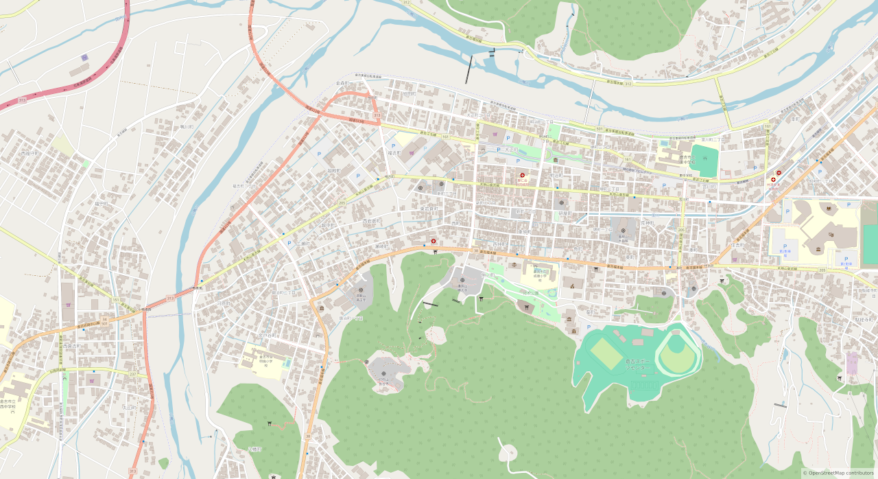 Carte historique de Kurayoshi
